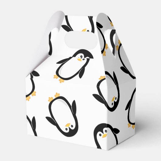 Cute Penguins Pattern Bedankdoosjes (Voorkant Zijde)