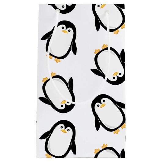 Cute Penguins Pattern Klein Cadeauzakje (Voorkant)