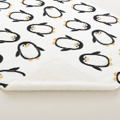 Cute Penguins Pattern Sherpa Deken (3/4)