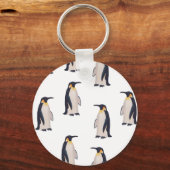 Cute Penguins Pattern Sleutelhanger (Voorkant)