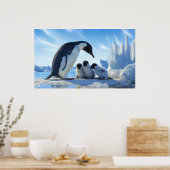 Cute Penguins Poster (Keuken)