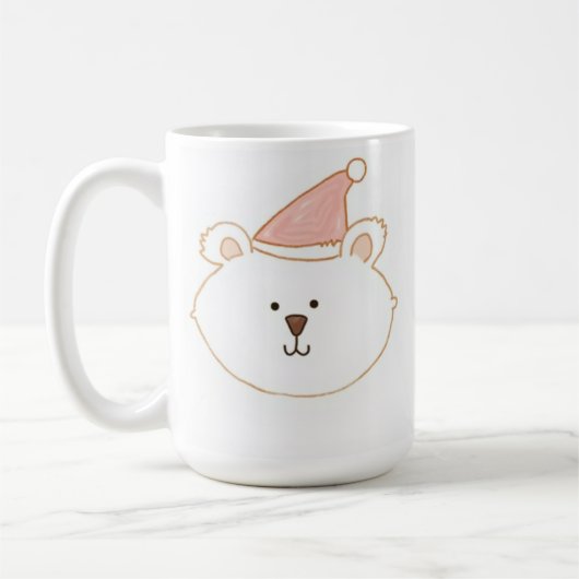 Cute père Noël ours mug (Gauche)