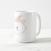 Cute père Noël ours mug (Devant droit)