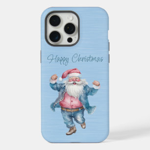 Cute Père Noël rose et bleu en jeans