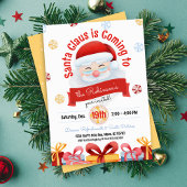 Cute Père Noël Thème Noël Invitation