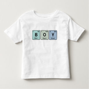 Cute Periodic Table BOY Kinder Shirts