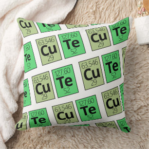 Cute Periodic Table Element Symbols Kussen