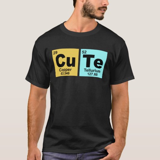 Cute Periodic Table for Chemistry Student T-shirt (Voorkant)