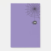 Cute Periwinkle Halloween Spiderweb Post its Post-it® Notes (Voorkant)