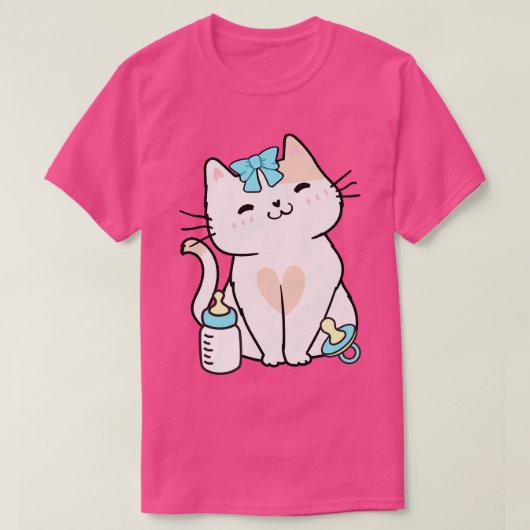 Cute Persian Cat is een Ba T-shirt (Design voorkant)