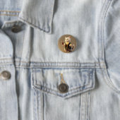 Cute Personal cat servant, grappig dienaar Kitten Ronde Button 3,2 Cm (In situ)