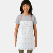 Cute Personalised Floral Botanical Pattern Apron Schort (Insitu)