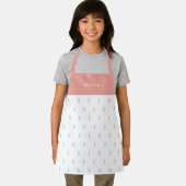Cute Personalised Floral Botanical Pattern Apron Schort (Insitu)