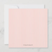 Cute Personalize roze Cupcake Birthday Invitations Kaart (Achterkant)