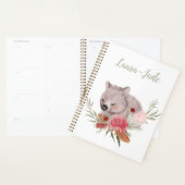 Cute Personalized Australian Native Wombat Planner (Display)