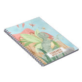 Cute Personalized Baby Tiranosaurios Rex Dinosaur Notitieboek (Rechterzijde)