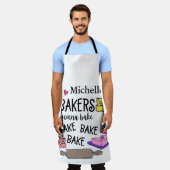 Cute Personalized Bakers Gonna Bake Schort (Gedragen)