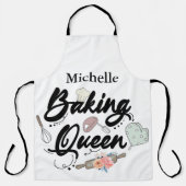Cute Personalized Baking Queen Schort (Voorkant)