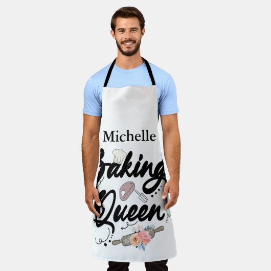 Cute Personalized Baking Queen Schort (Gedragen)