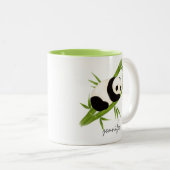 Cute Personalized Bamboe Tree Panda Beer Mok (Voorkant rechts)