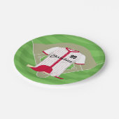 Cute Personalized Baseball Papieren Bordje (Gekanteld)
