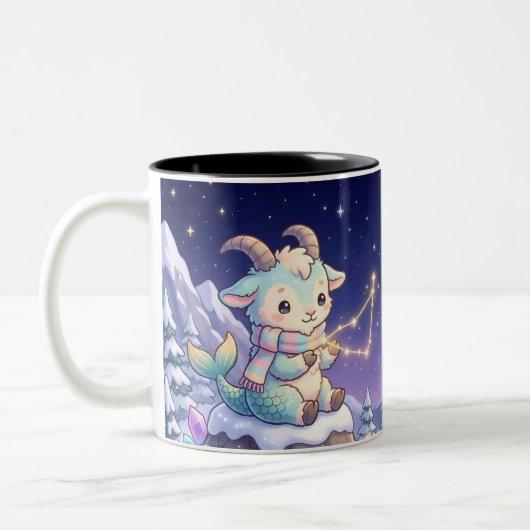 Cute Personalized Capricorn Zodiac Mug (Gauche)