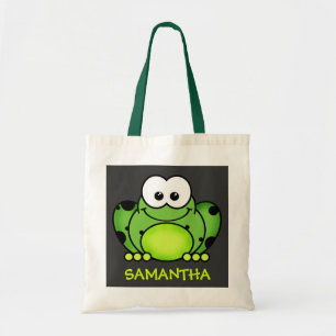 Cute Personalized Cartoon Frog Bag Tote Bag