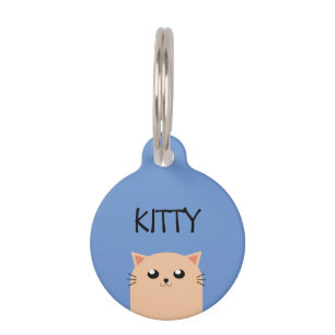 Cute Personalized Cat Huisdierpenning