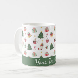 Cute Personalized Christmas Tree Mug Koffiemok