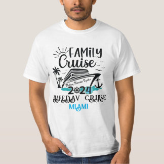 Cute Personalized Cruise Ship Family Trip Sunset T T-shirt