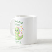 Cute Personalized Dinosaur Name Mug (Devant gauche)