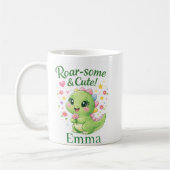 Cute Personalized Dinosaur Name Mug (Gauche)