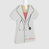 Cute Personalized Doctor Ornament (voorkant)