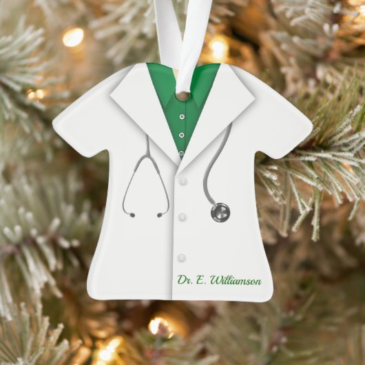 Cute Personalized Doctor Ornament (Boom)
