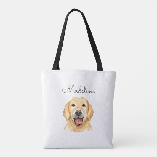 Cute Personalized Dog Canvas tas (Achterkant)