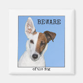 Cute Personalized Dog Photo Magnet Magneet (Voorkant)