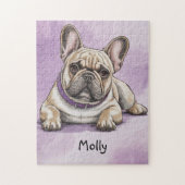 Cute Personalized French Bulldog Legpuzzel (Verticaal)