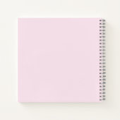 Cute Personalized Gardening Journal Pink Notitieboek (Achterkant)