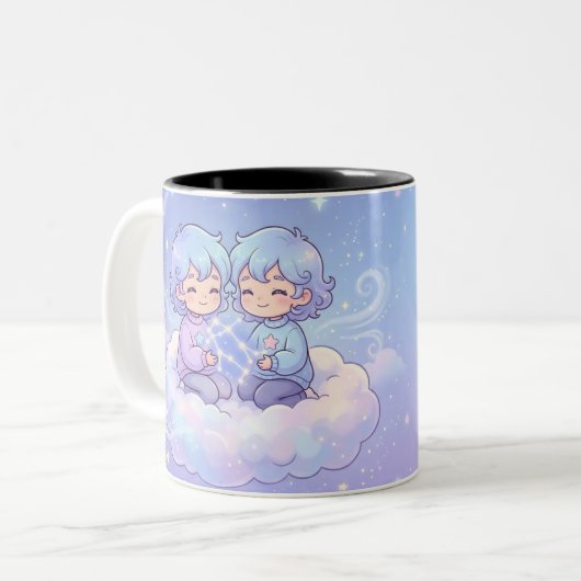 Cute Personalized Gemini Zodiac Mug (Devant gauche)