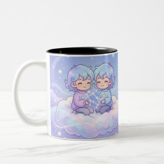 Cute Personalized Gemini Zodiac Mug (Gauche)
