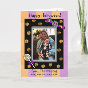 Cute Personalized Halloween Kaart