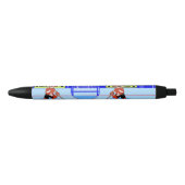 Cute Personalized Ice Hockey star rw Zwarte Inkt Pen (Voorkant)