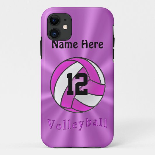 Cute Personalized iPhone 5S Volleyball Hoesjes (Achterkant)