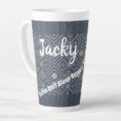 Cute Personalized Knitting Gift Idee Latte Mok (Linkerhoek)