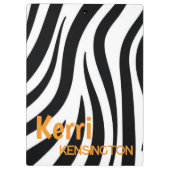 Cute Personalized Leopard Print Clipboard Klembord (Achterkant)