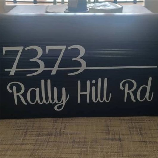 Cute Personalized Mailbox Number and Address Raamsticker