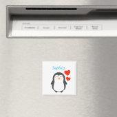 Cute Personalized Penguin Magneet (Insitu (Vaatwasser))