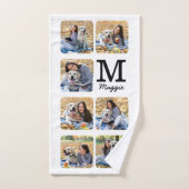 Cute Personalized Pet Hondenliefhebber Photo Colla Bad Handdoek (Handdoek)