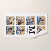 Cute Personalized Pet Hondenliefhebber Photo Colla Bad Handdoek (Handdoek)