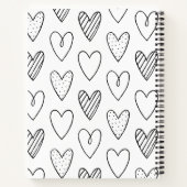 Cute Personalized Photo Sketchbook Notitieboek (Achterkant)